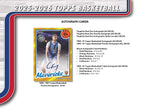 [Preorder] 2025/26 Topps Basketball Mega Box