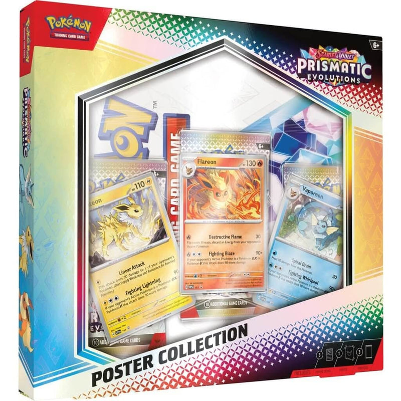 Pokemon TCG Scarlet & Violet 8.5 Prismatic Evolutions Poster Box