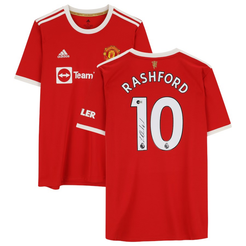 Marcus Rashford Manchester United Autographed Adidas 2021-22 Red Jersey