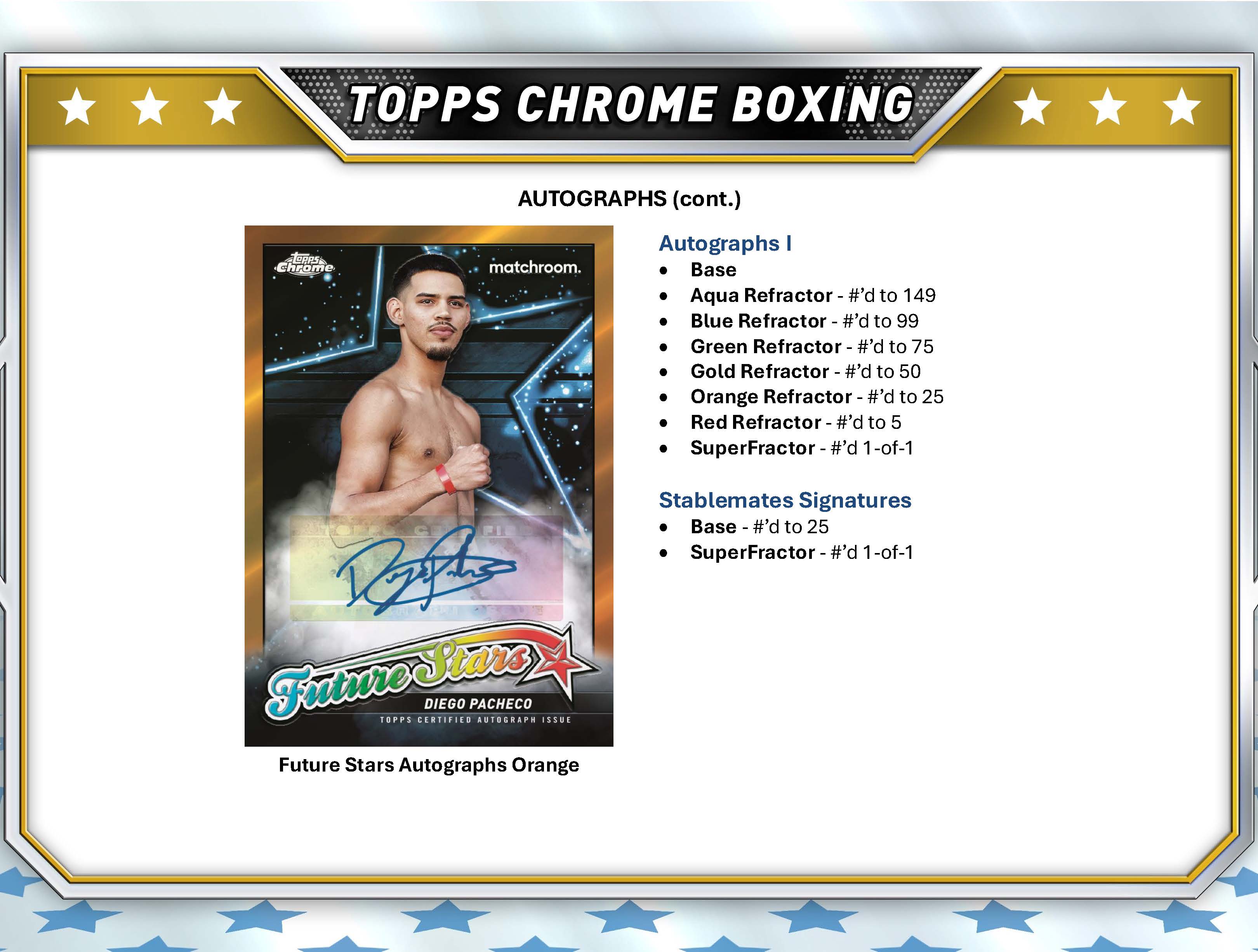 2024 Topps Chrome Boxing Base / Rookie Card - Pick Your Card! (Jake Paul, Mike Tyson, Etc.) A14