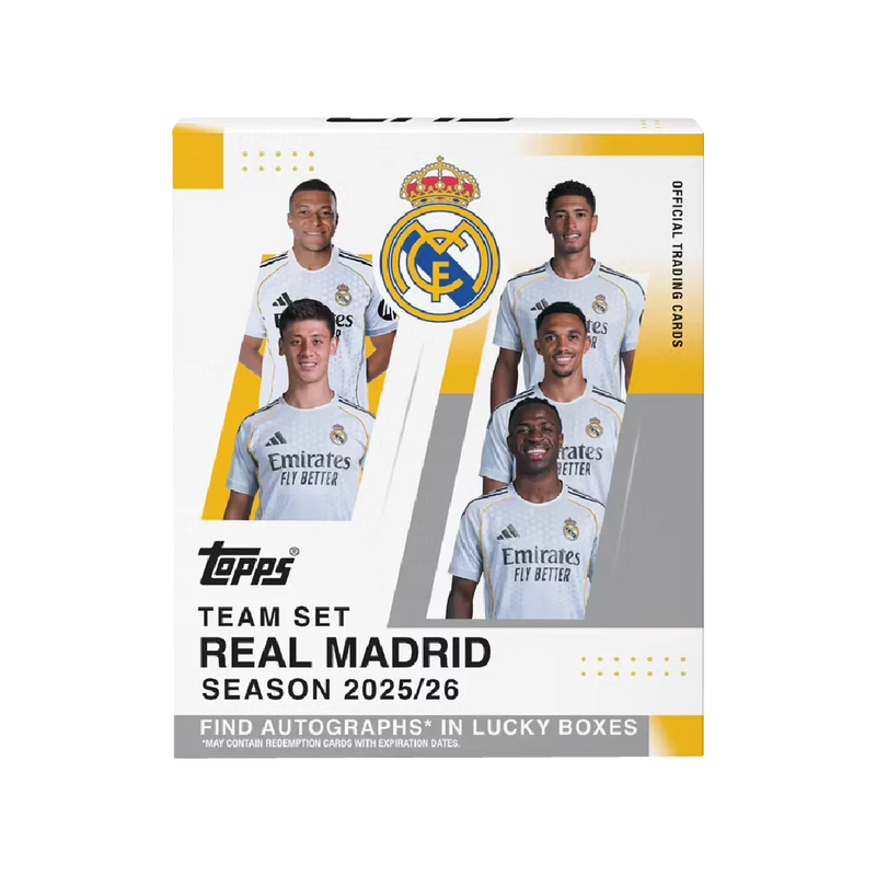 2025/26 Topps Real Madrid Team Set Deck Box