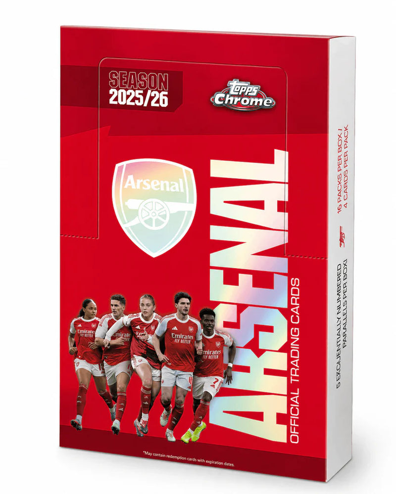 2025/26 Topps Chrome Arsenal Soccer Hobby Box