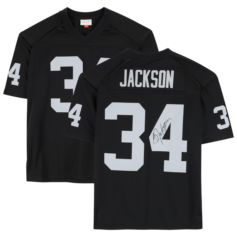 Bo Jackson Las Vegas Raiders Fanatics Authentic Autographed Black Mitchell & Ness Jersey