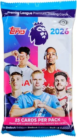 2025/26 Topps Premier League Soccer Hobby Pack