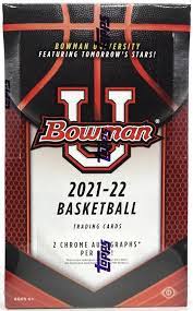 2021/22 Bowman University Basketball Hobby Box