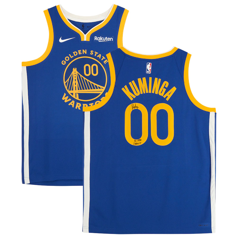 Fanatics Authentic Jonathan Kuminga Golden State Warriors 2022 NBA Finals Champions Autographed Icon Nike Royal Swingman Jersey with ''22 NBA Champ'' Inscription